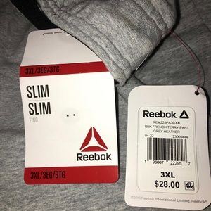Reebok brand
Men's Slim 3XL pants
New with Tags